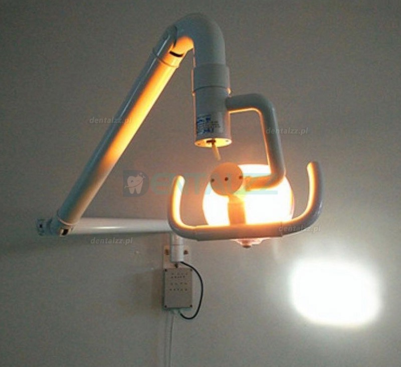 50W ścienna lampa dentystyczna medyczna doustna lampa halogenowa z ramieniem bezcieniowe zimne światło